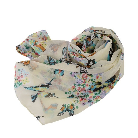 NEW Butterfly Spring/Summer Scarf - Picture 2 of 4